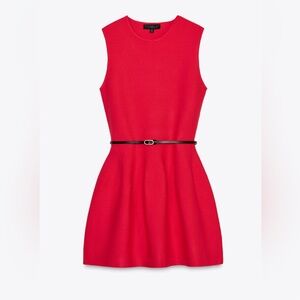ZARA BELTED KNIT MINI DRESS size M